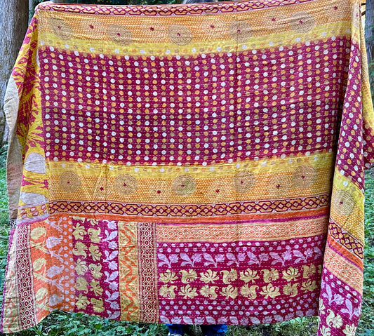 Definitely Not Mid Kantha Quilt