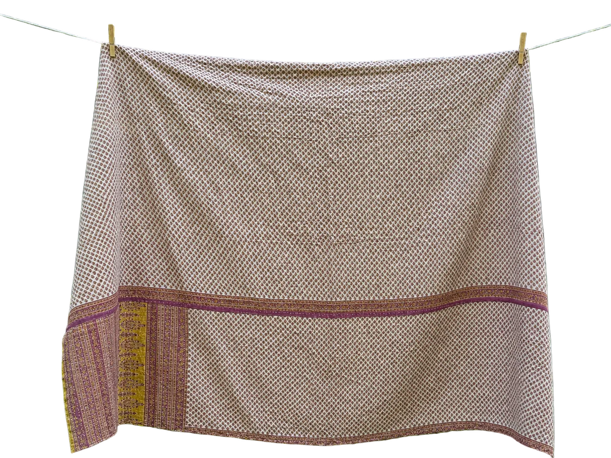 Party In The Front Business In The Back Kantha Quilt