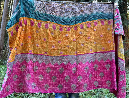 Guitars 🎶 Kantha Quilt