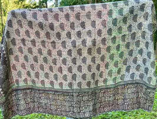 I Feel Like Dancing Kantha Quilt