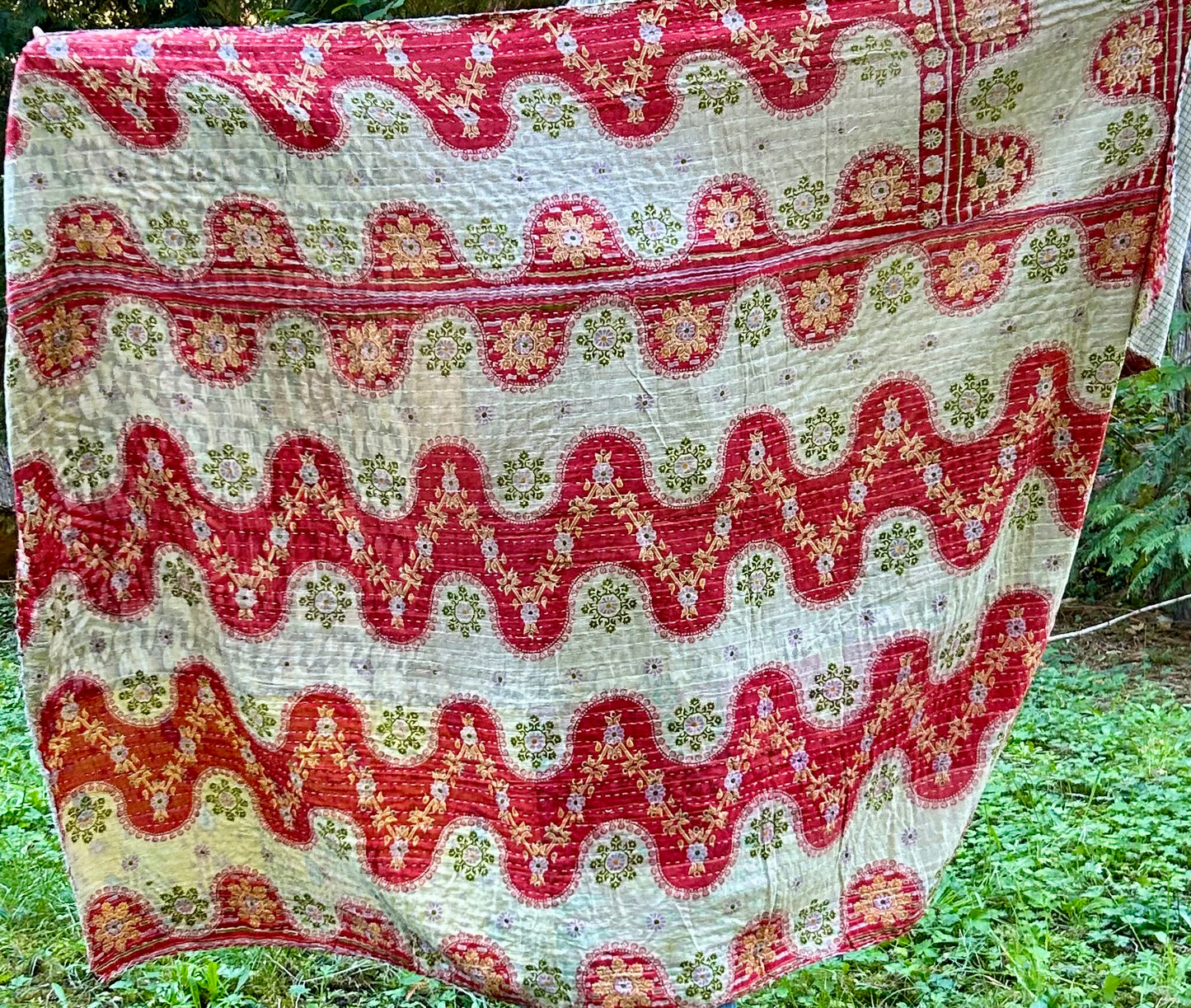 On The Lighter Side Kantha Quilt