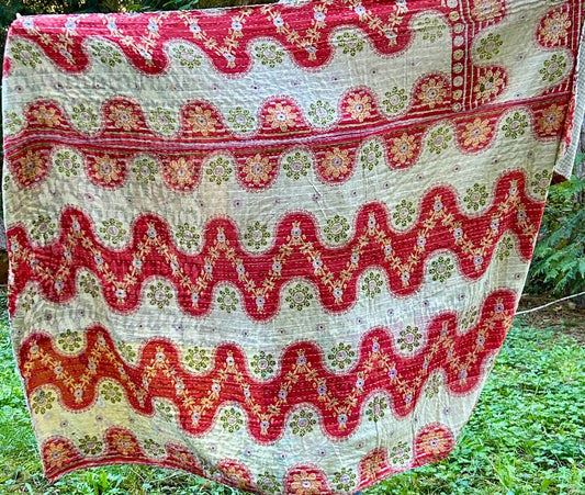 On The Lighter Side Kantha Quilt
