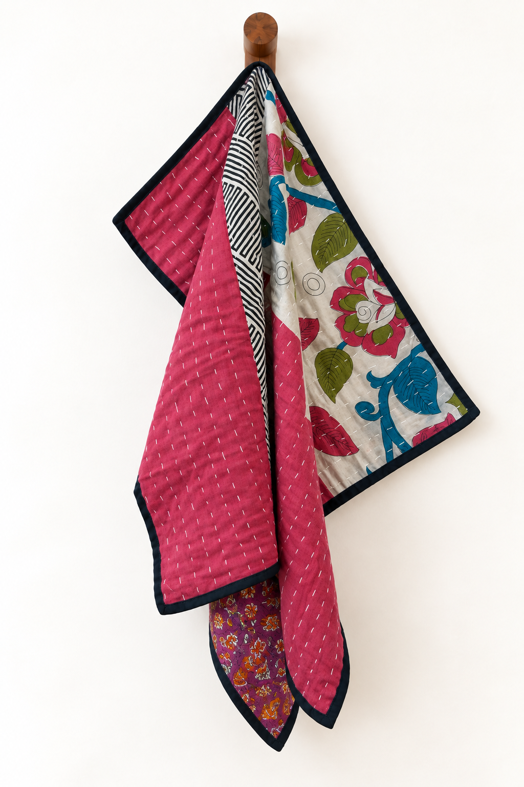 Reversible Kantha Dishtowel