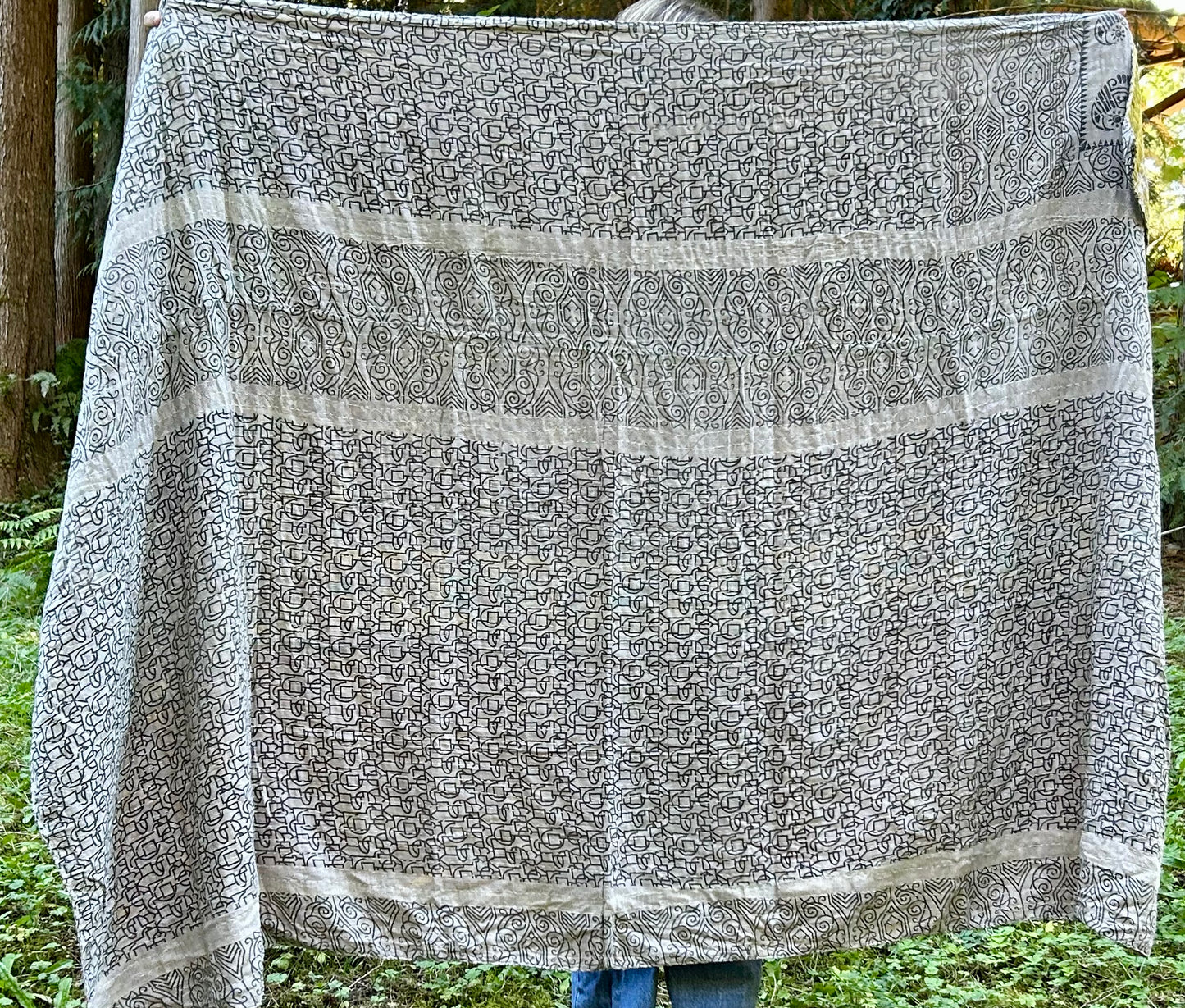 Two Faced Kantha Quilt