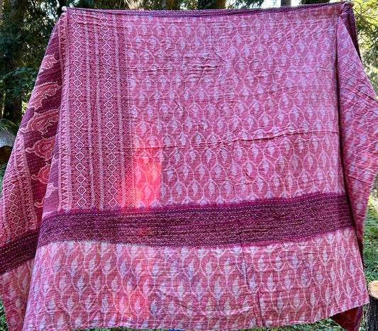 Hello Pretty Kantha Quilt