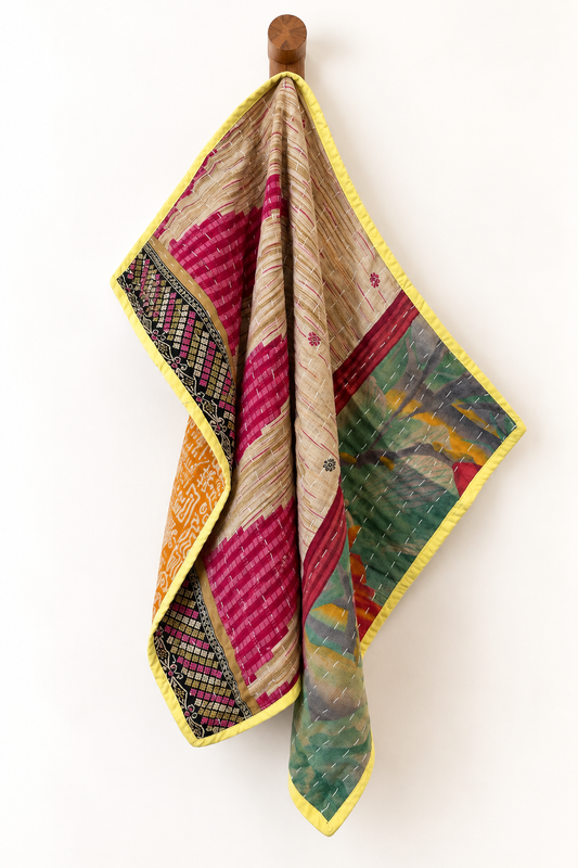 Reversible Kantha Dishtowel