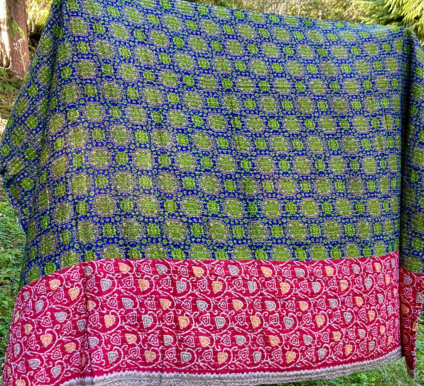 Nailed It Kantha Quilt