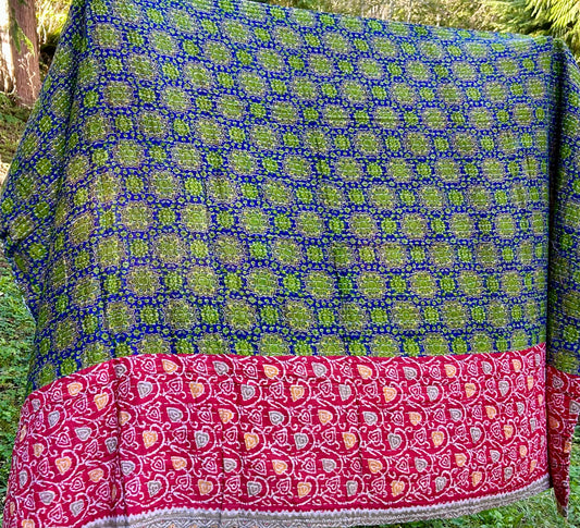 Nailed It Kantha Quilt