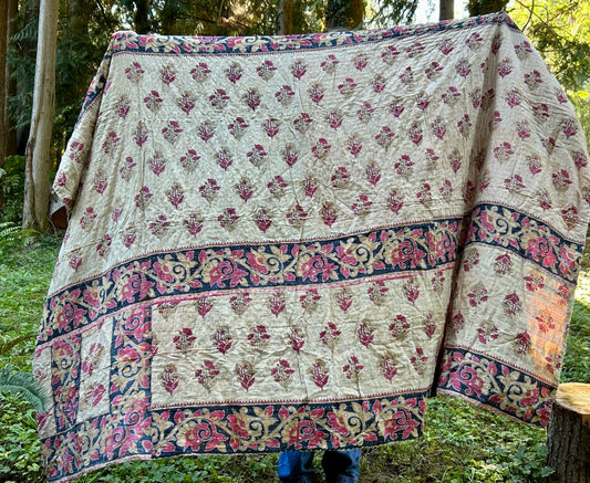 Earth Tones For The Win Kantha Quilt