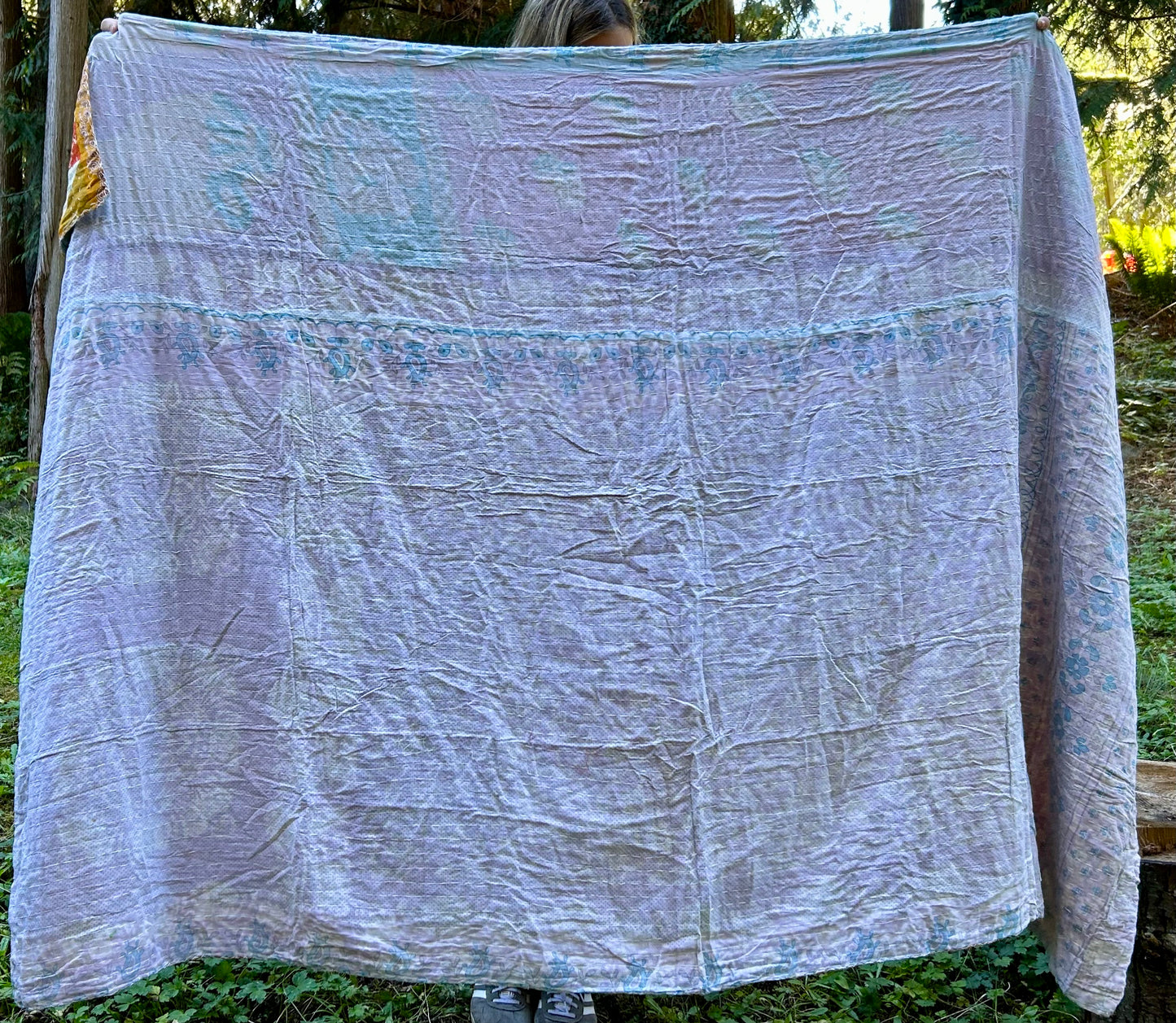 Simple Subtlety Kantha Quilt
