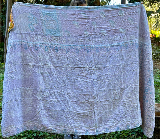Simple Subtlety Kantha Quilt