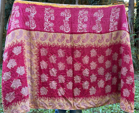 In The Forest Kantha Quilt