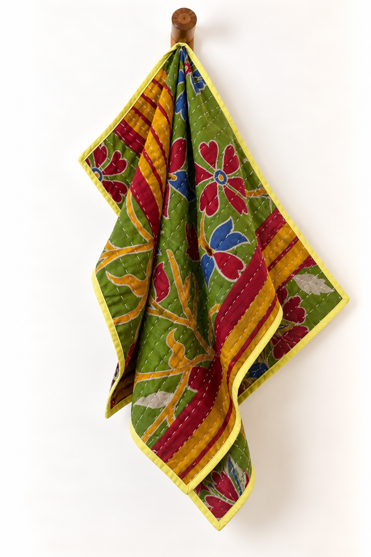 Reversible Kantha Dishtowel