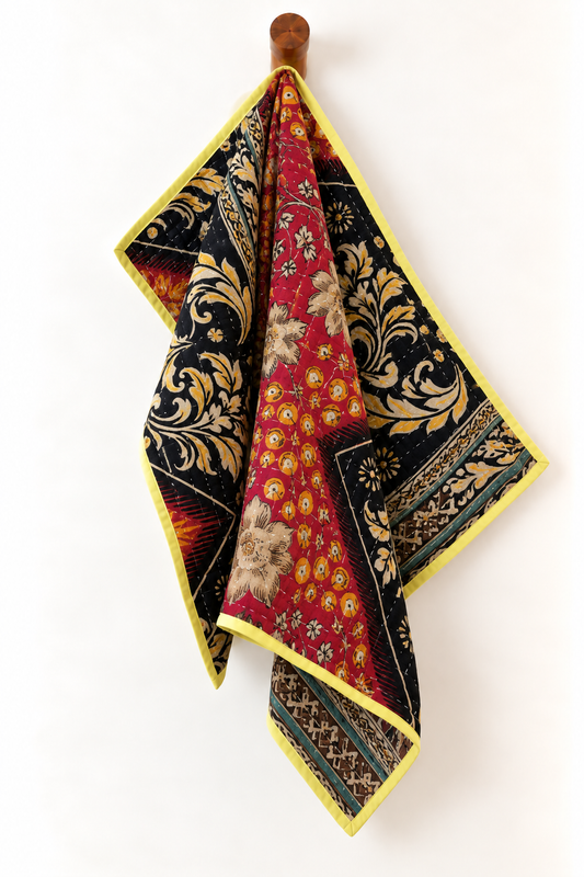 Reversible Kantha Dishtowel