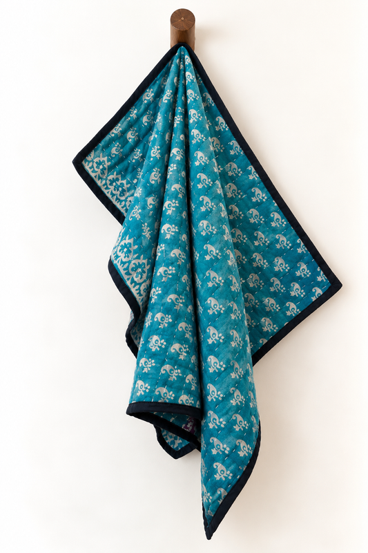 Reversible Kantha Dishtowel