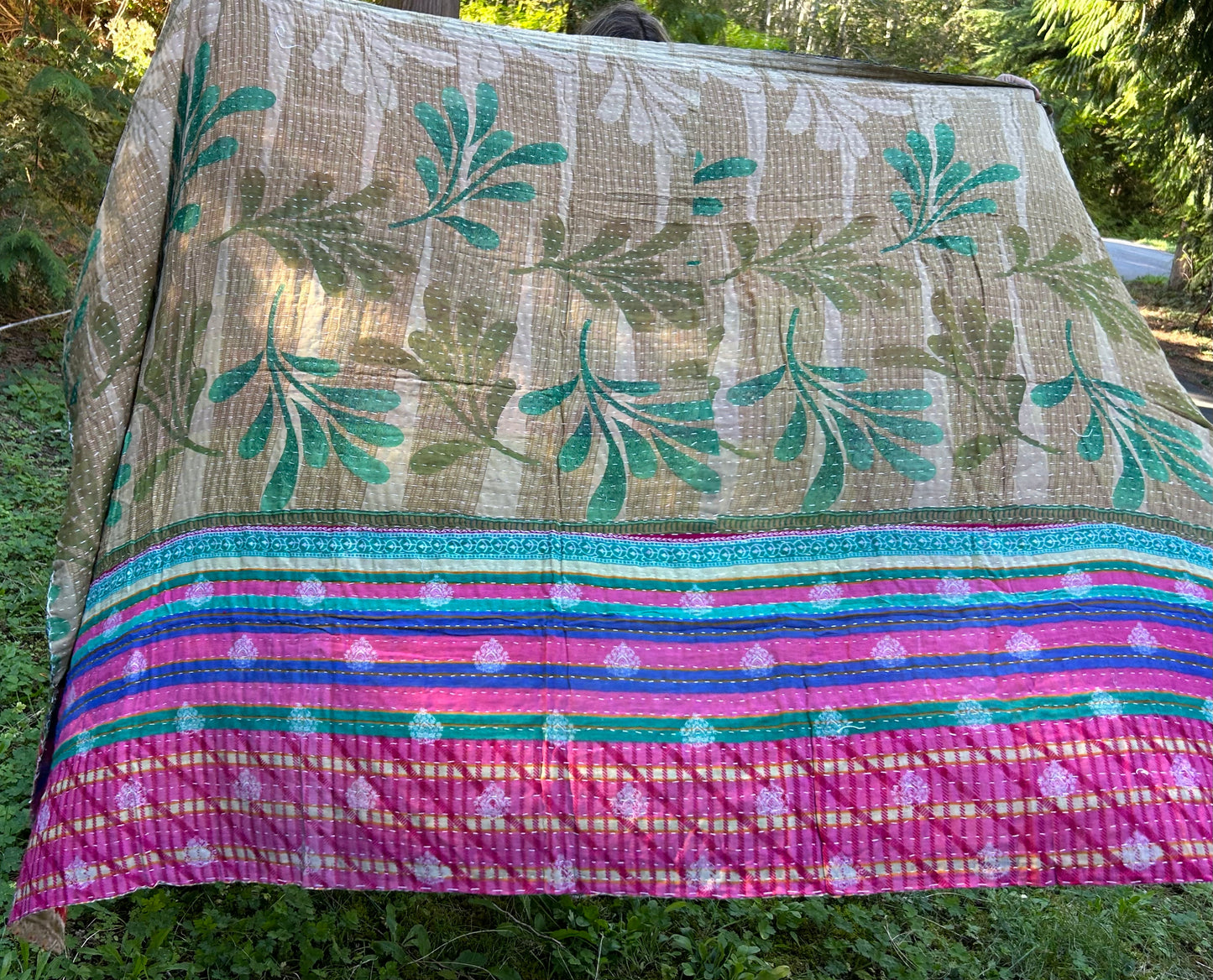 Nailed It Kantha Quilt