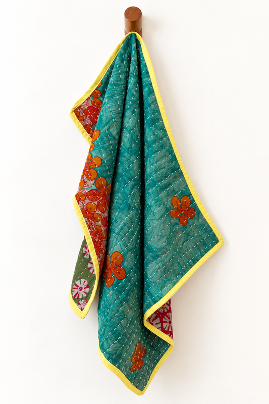 Reversible Kantha Dishtowel